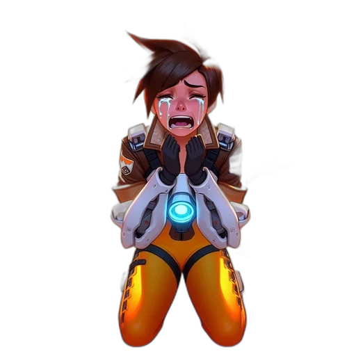 robot, jacket, weapon, staff transparent PNG cut-out