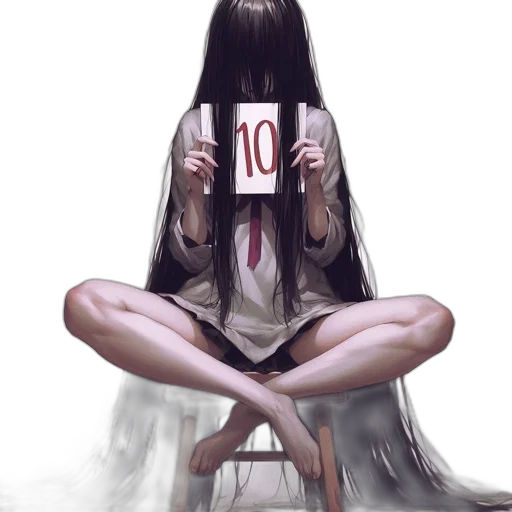hair, dress, face, mask transparent PNG cut-out