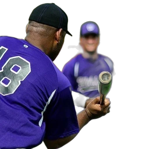 weapon, baseball, player, purple transparent PNG cut-out
