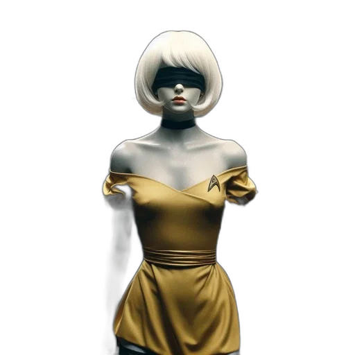 dress, robot, mask, jewelry transparent PNG cut-out