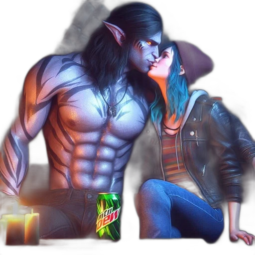jacket, bottle, cyberpunk, concept art transparent PNG cut-out
