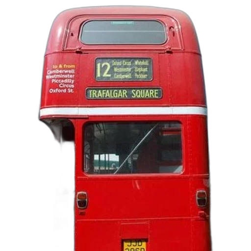 red, double, decker, bus transparent PNG cut-out