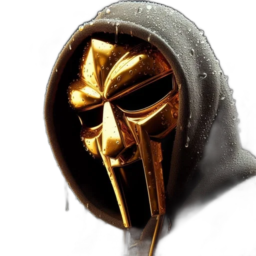 mask, weapon, concept art, 3d render transparent PNG cut-out