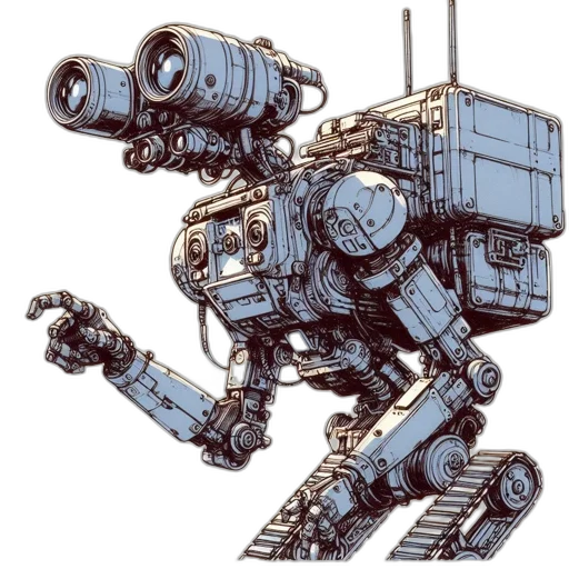 robot, weapon, animal, creature transparent PNG cut-out