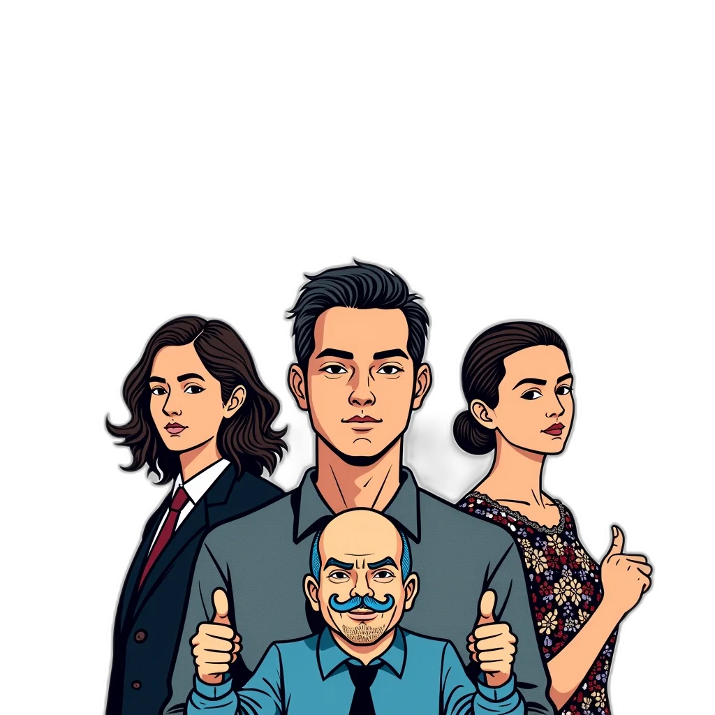 staff, cartoon, comic book art, pixel art transparent PNG cut-out