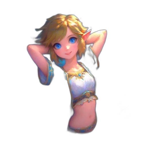 dress, staff, weapon, crown transparent PNG cut-out