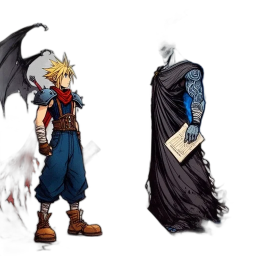 sword, concept art, comic book art, fantasy art transparent PNG cut-out