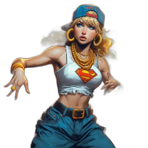 comic book art, concept art, fantasy art, cartoon transparent PNG cut-out