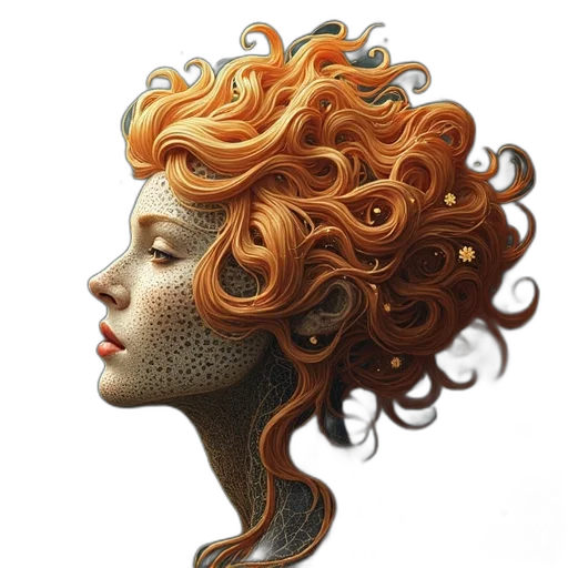 mask, crown, hair, face transparent PNG cut-out
