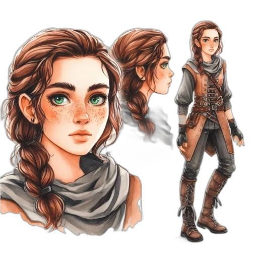 concept art, fantasy art, comic book art, pixel art transparent PNG cut-out