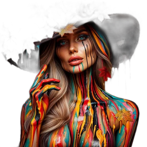 dress, hat, face, hair transparent PNG cut-out