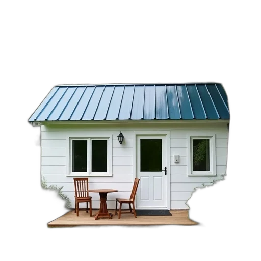 building, furniture, umbrella, 3d render transparent PNG cut-out