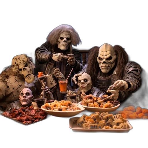 food, creature, concept art, 3d render transparent PNG cut-out