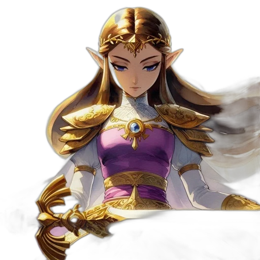 sword, crown, staff, jewelry transparent PNG cut-out