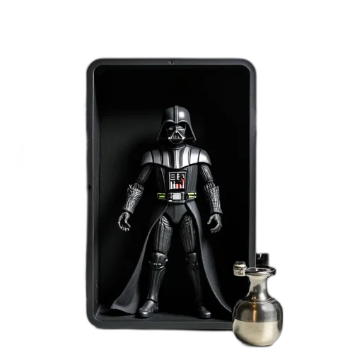 black, darth, vader, action transparent PNG cut-out