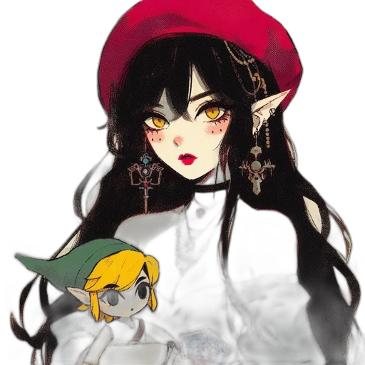 hat, staff, mask, dragon transparent PNG cut-out