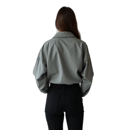 jacket, staff, 3d render, photorealistic transparent PNG cut-out