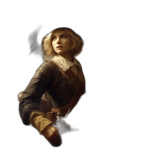 hat, staff, sword, face transparent PNG cut-out