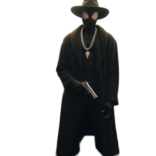 staff, jacket, weapon, hat transparent PNG cut-out