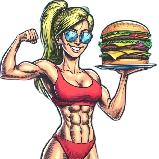 food, cartoon, comic book art, concept art transparent PNG cut-out