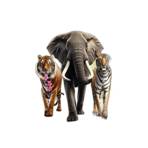 animal, concept art, 3d render, photorealistic transparent PNG cut-out