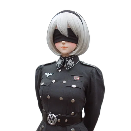 jacket, staff, face, robot transparent PNG cut-out