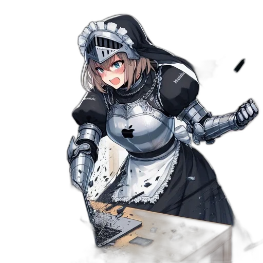 sword, weapon, robot, staff transparent PNG cut-out