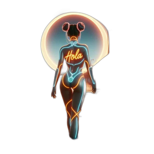 jacket, staff, robot, concept art transparent PNG cut-out