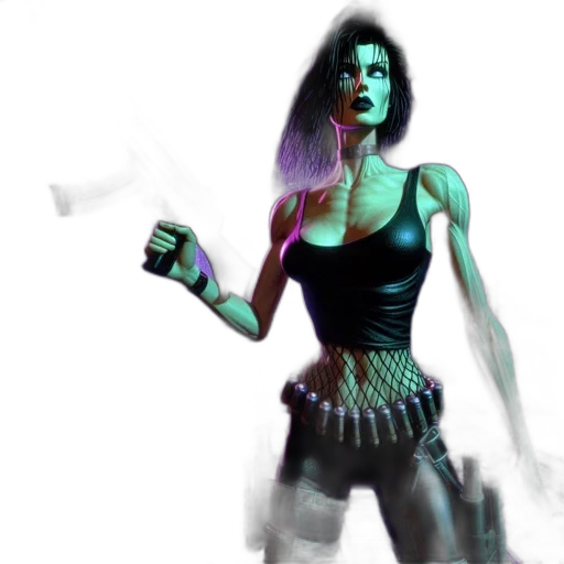 weapon, concept art, comic book art, cyberpunk transparent PNG cut-out