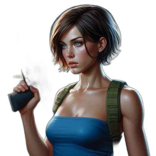 weapon, face, dress, concept art transparent PNG cut-out