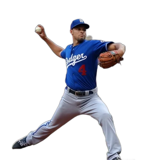 baseball, player, blue, uniform transparent PNG cut-out