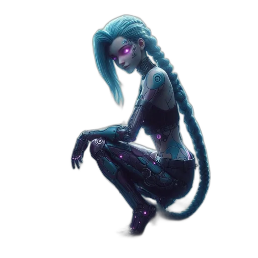 creature, robot, dragon, staff transparent PNG cut-out
