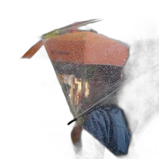 umbrella, hat, mask, jacket transparent PNG cut-out