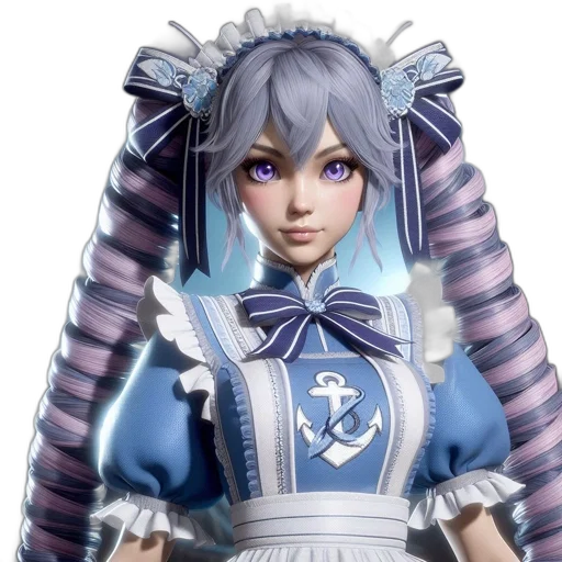 robot, 3d render, concept art, anime transparent PNG cut-out