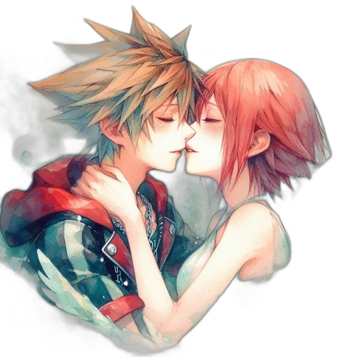 mask, watercolor, anime, pixel art transparent PNG cut-out