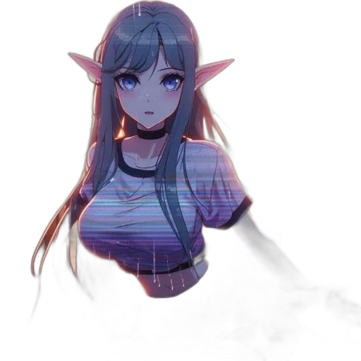 dress, dragon, creature, staff transparent PNG cut-out