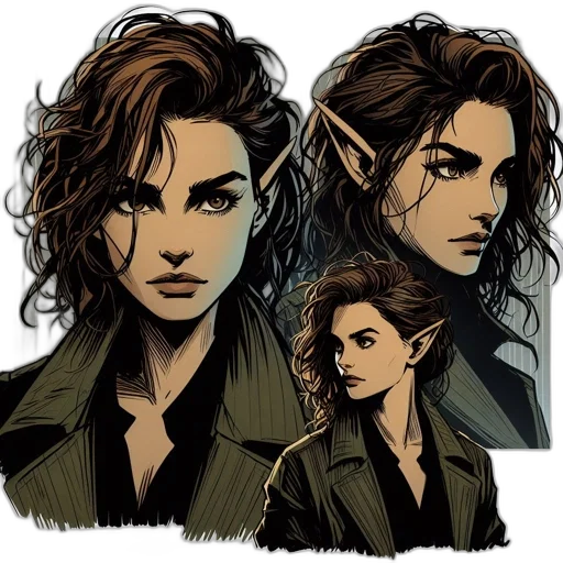 jacket, comic book art, concept art, cartoon transparent PNG cut-out
