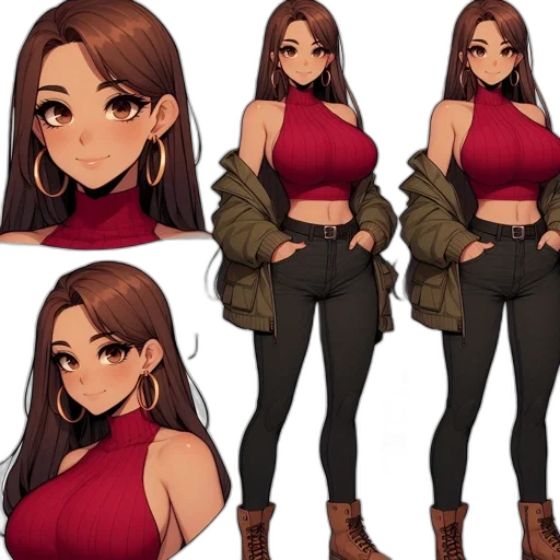 jacket, concept art, anime, cartoon transparent PNG cut-out