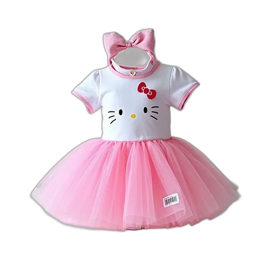 dress, hello, kitty, costume transparent PNG cut-out