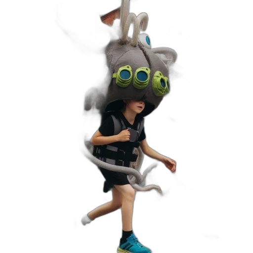 creature, mask, hat, weapon transparent PNG cut-out