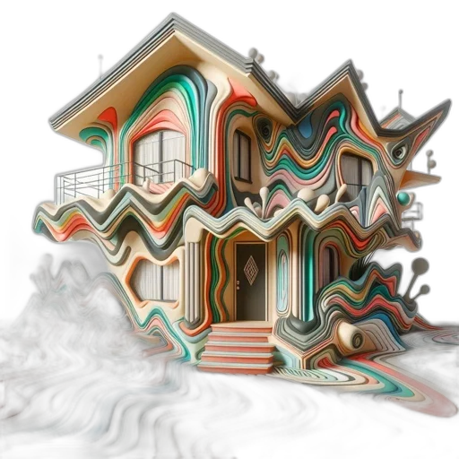 building, 3d render, concept art, photorealistic transparent PNG cut-out