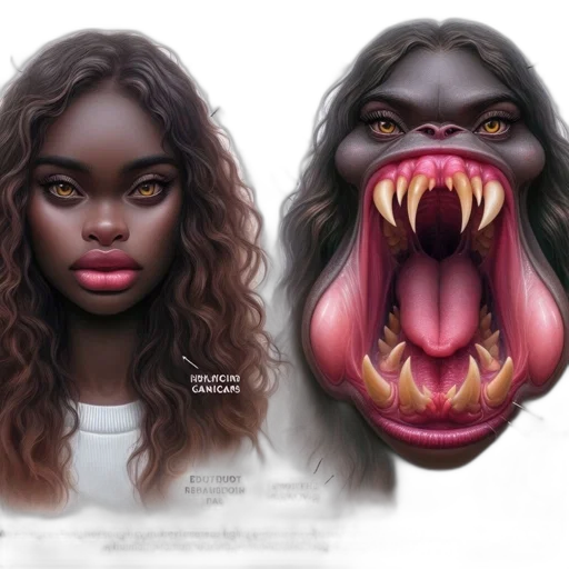 creature, face, mask, concept art transparent PNG cut-out
