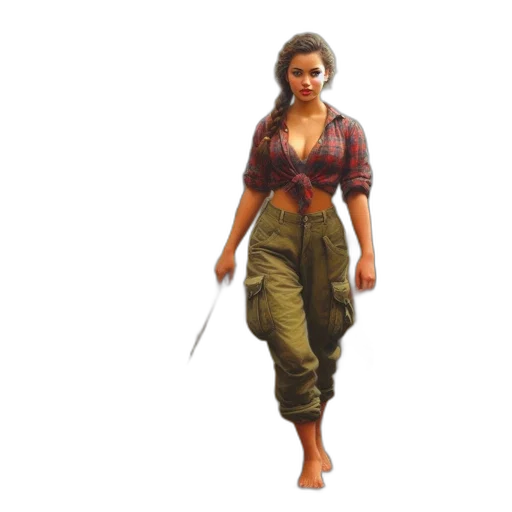 staff, dress, concept art, oil painting transparent PNG cut-out