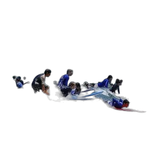 dragon, robot, creature, staff transparent PNG cut-out