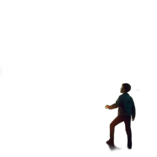 robot, staff, weapon, jacket transparent PNG cut-out