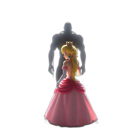 dress, 3d render, concept art, animated transparent PNG cut-out