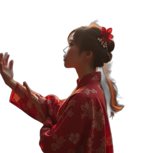 staff, dress, crown, face transparent PNG cut-out