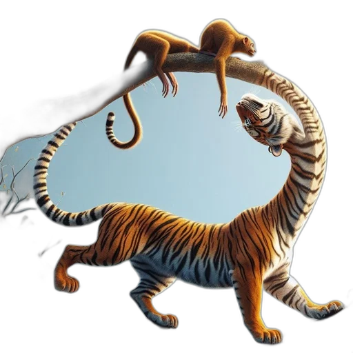 creature, dragon, animal, staff transparent PNG cut-out