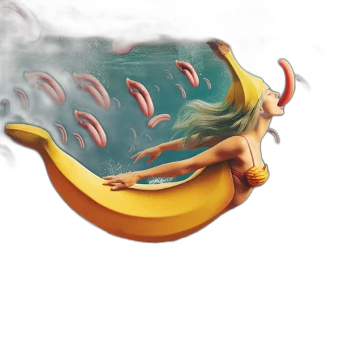 food, dragon, mask, hair transparent PNG cut-out