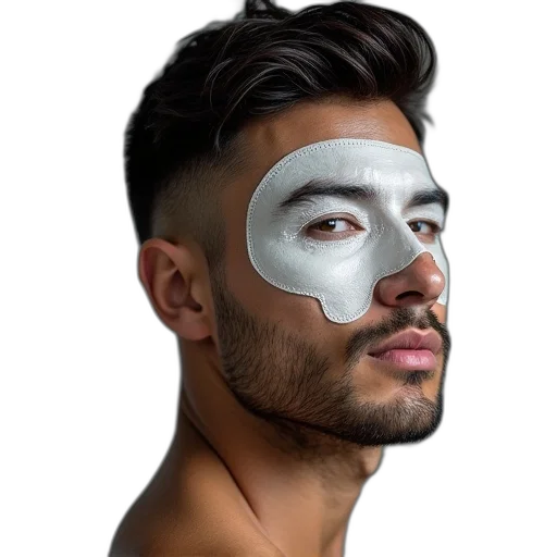mask, face, robot, photorealistic transparent PNG cut-out